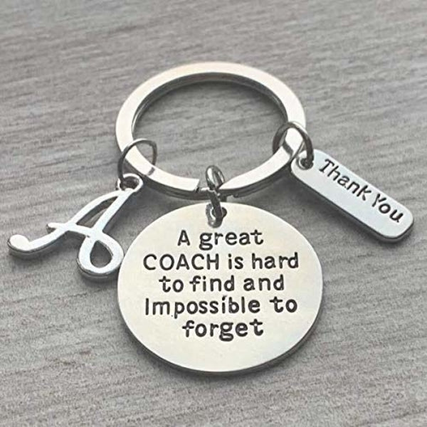personalized coach keychain