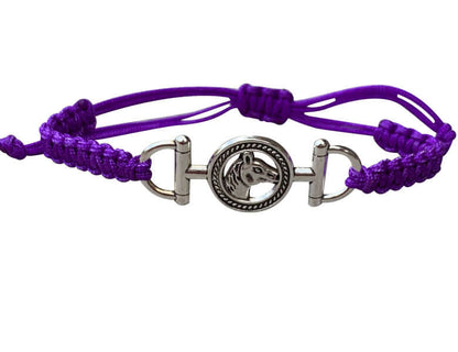 Horse Rope Bracelet in Purple Color