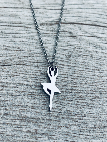 Dancer Stainless Steel Necklace - Choose Charm