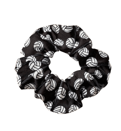 Volleyball Scrunchie with Volleyball Balls Print