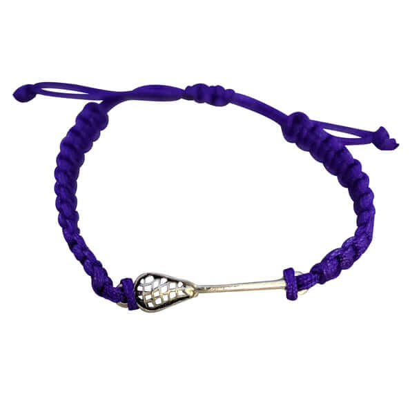 Lacrosse Rope Bracelet in Purple Color
