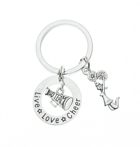 Live Love Cheer Keychain - Sportybella