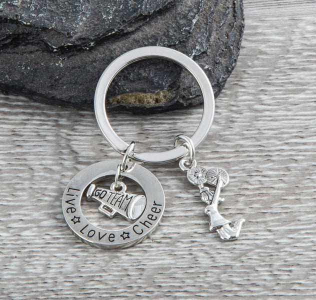 Live Love Cheer Keychain - Sportybella