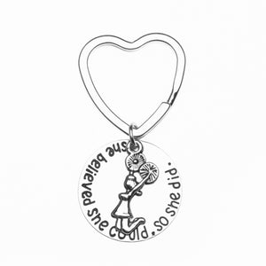 Cheer Keychain- She Believed She Could So She Did
