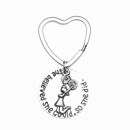 Cheer Keychain- She Believed She Could So She Did