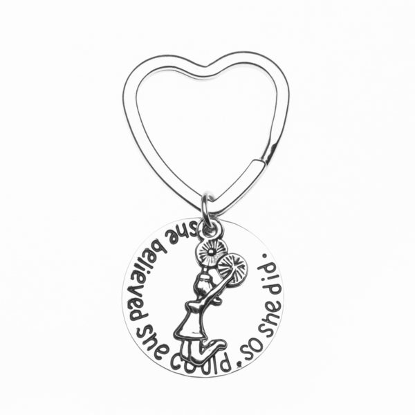 Cheer Keychain- She Believed She Could So She Did