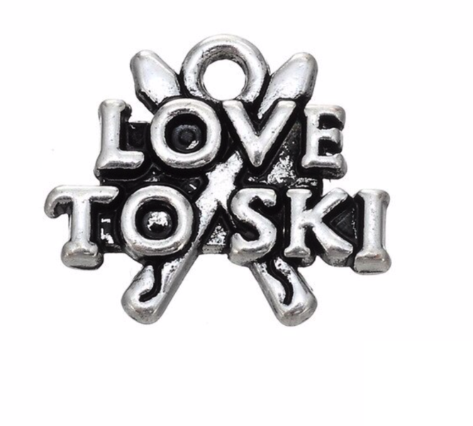 Love to Ski Charm