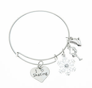 Figure Skating Charm Bracelet - Sportybella