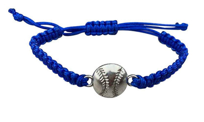 Baseball Rope Bracelet in Blue Color