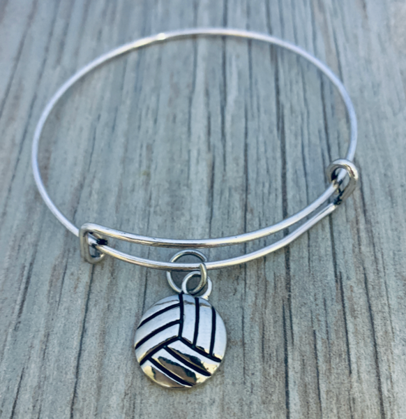 Volleyball Bangle Bracelet