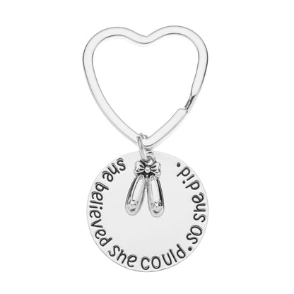 Dance Keychain - She Believed She Could So She Did