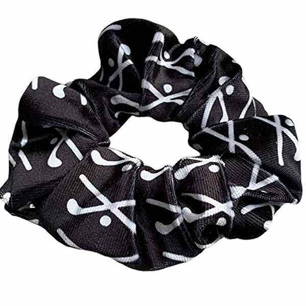 Field Hockey Premium Velvet Scrunchie