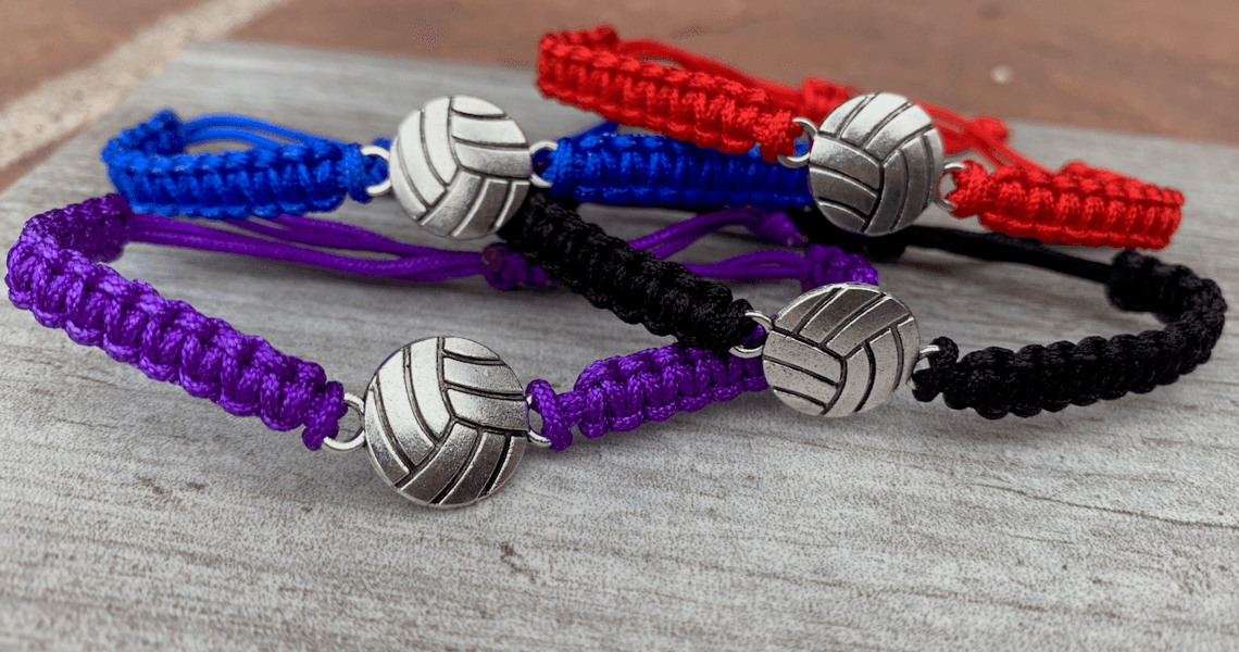 Volleyball Rope Bracelets in Different Colors