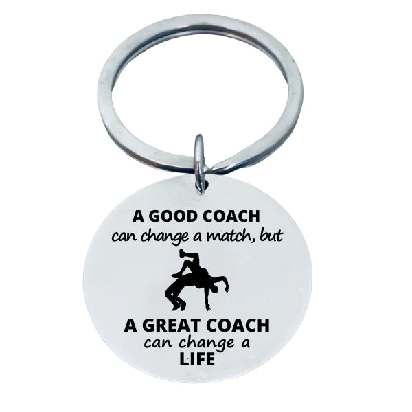 Wrestling Coach Keychain - Great Coach Keychain