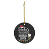baseball coach ornament