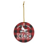 Gymnastic coach ornament