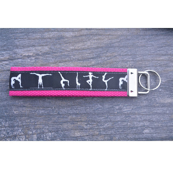 Gymnastics Wristlet Keychain - Sportybella