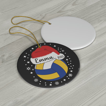 Personalized Volleyball Christmas Ornament, 2023 Personalized Gift Ornament For Volleyball Players, Funny Ornament for Men and Women