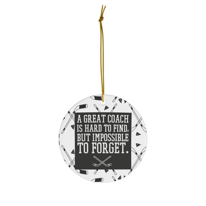 Hockey coach ornament