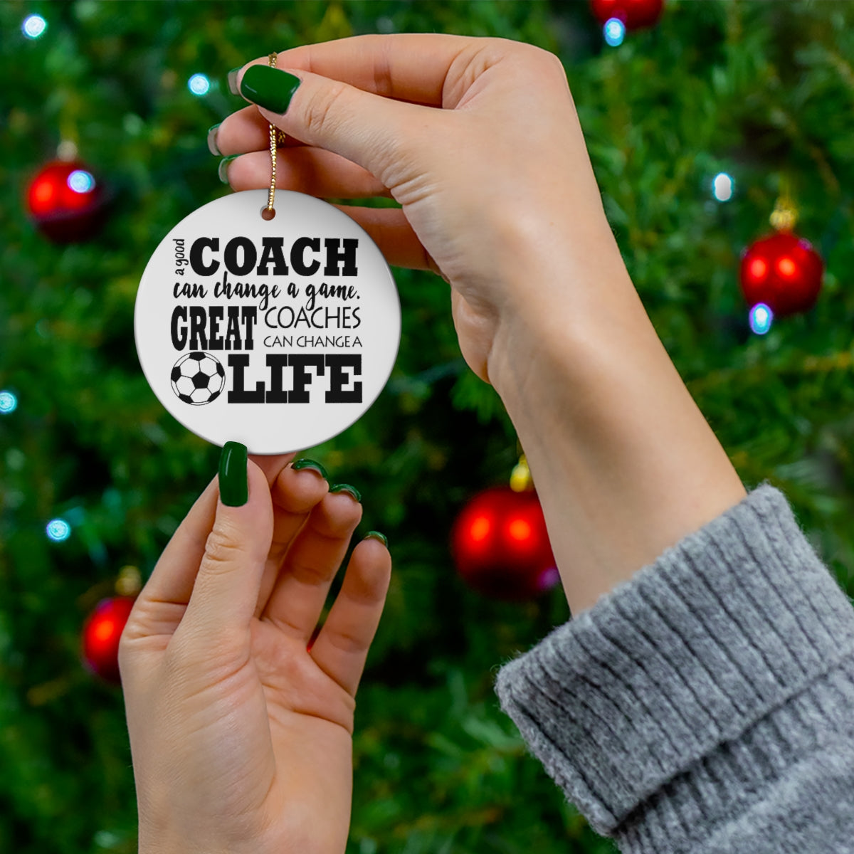 Soccer Coach Christmas Ornament