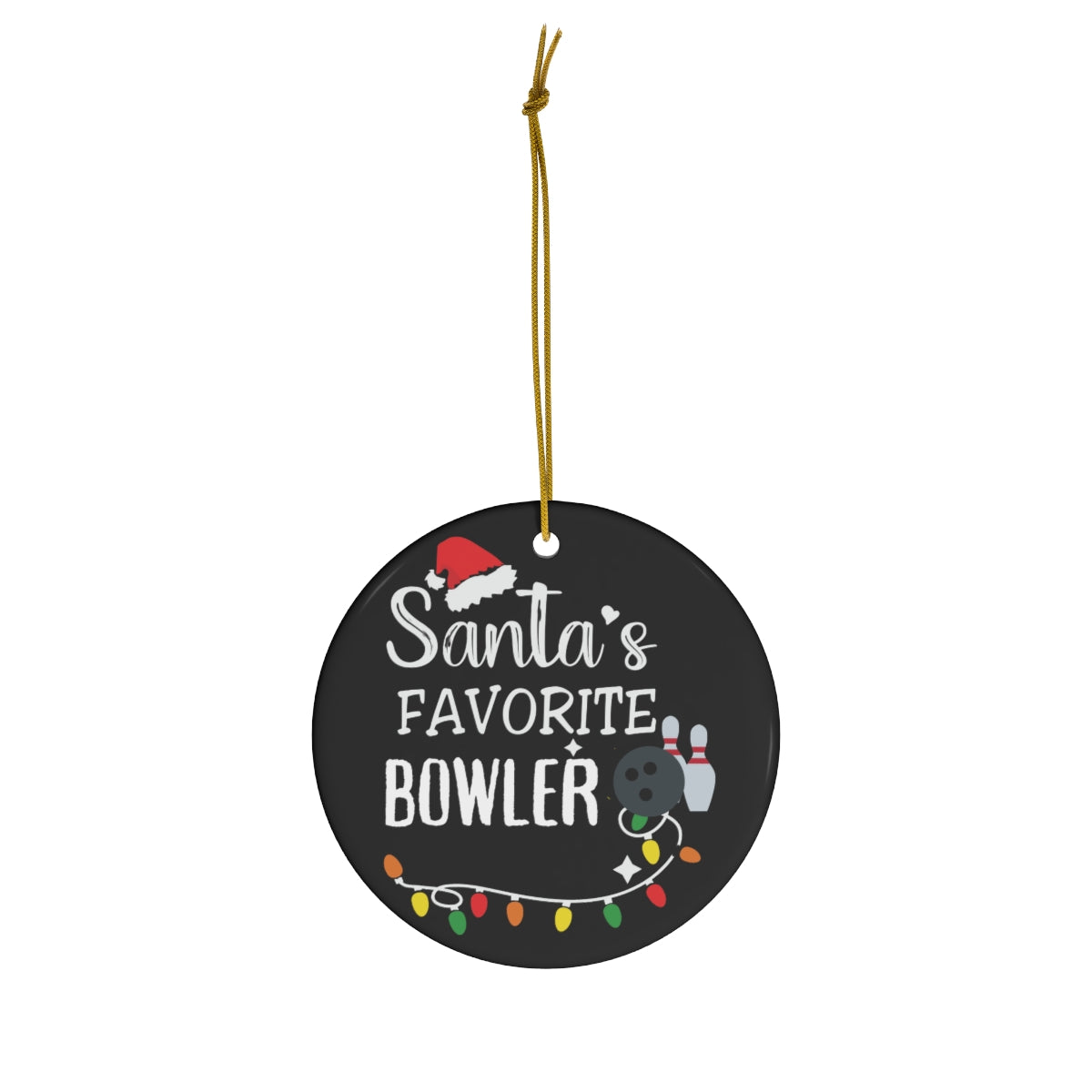 Bowling Christmas ornament