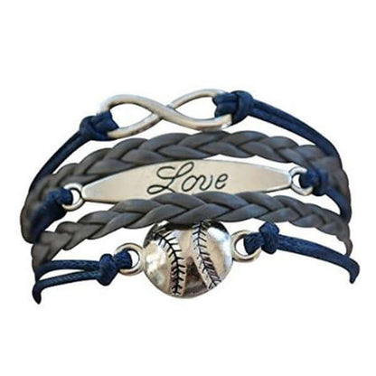 Baseball Infinity Love Bracelet