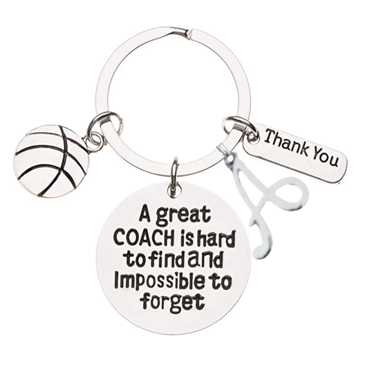 Personalized Basketball Great Coach is Hard to Find Coach Keychain