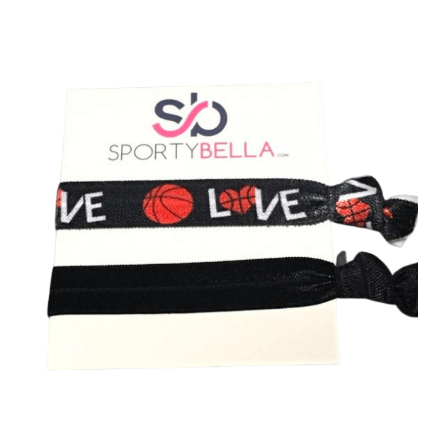 Basketball Hair Ties 2pc Set