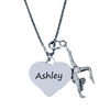 Personalized Engraved Gymnastics Necklace