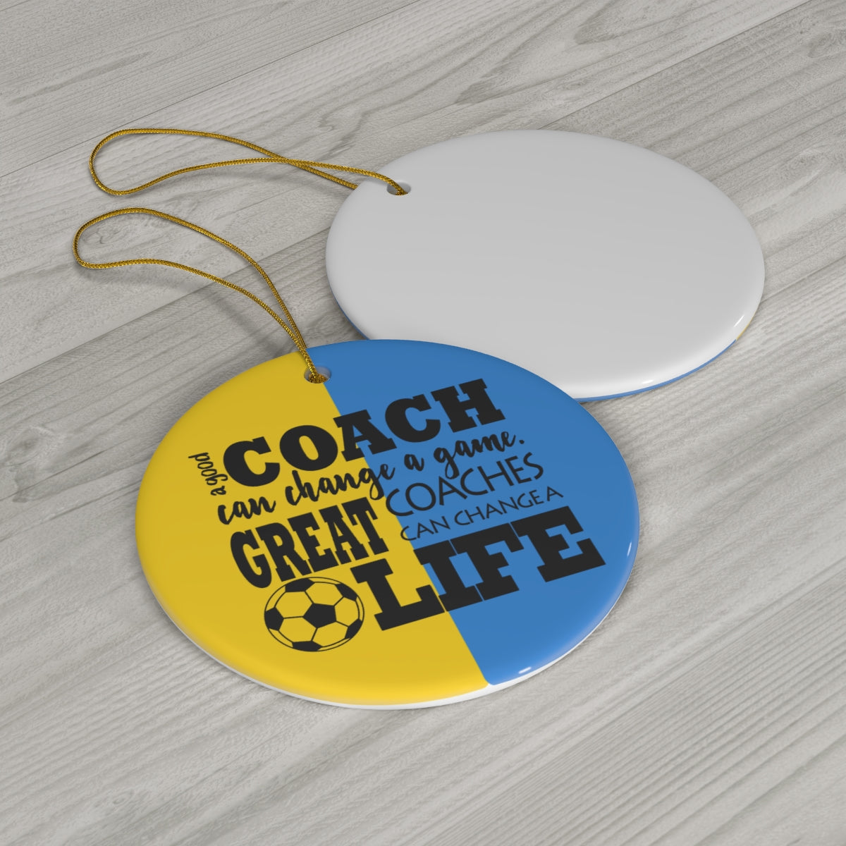 Soccer Coach Ornament, Personalized Soccer Coach Christmas Ornament