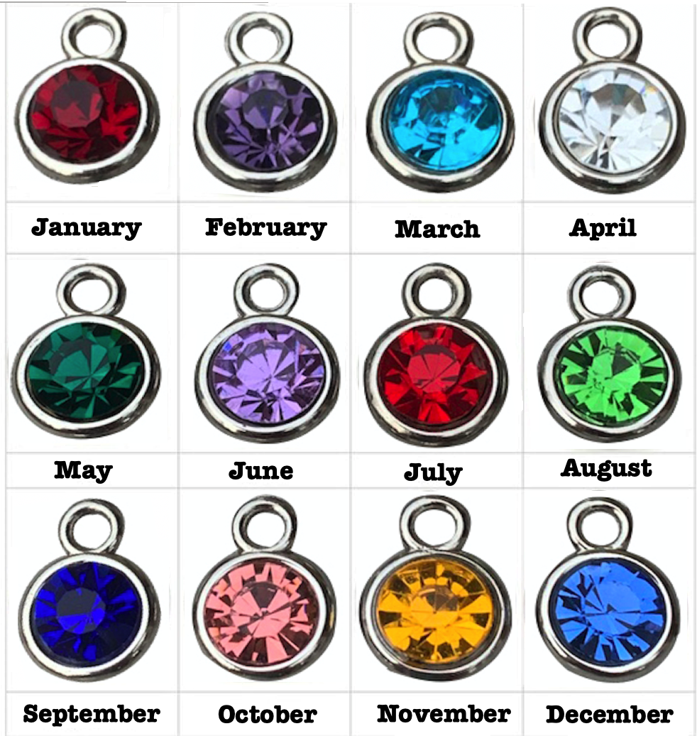 Personalized Irish Dance Necklace with Birthstone & Letter Charms
