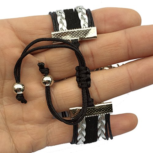 Rugby Bracelet - Infinity Love Black and Silver