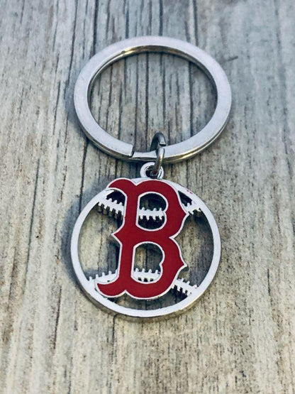 Boston Red Sox Baseball Keychain