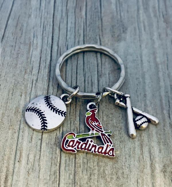 Saint Luis Cardinals Baseball Keychain