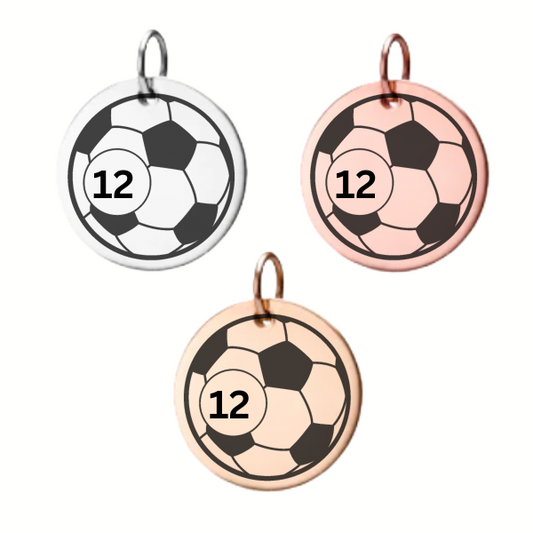 Personalized Soccer Engraved Charm