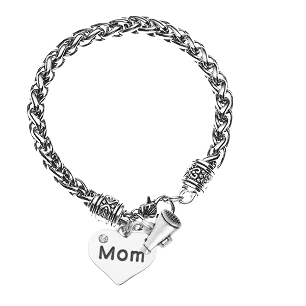 Cheer Mom Rope Chain Charm Bracelet