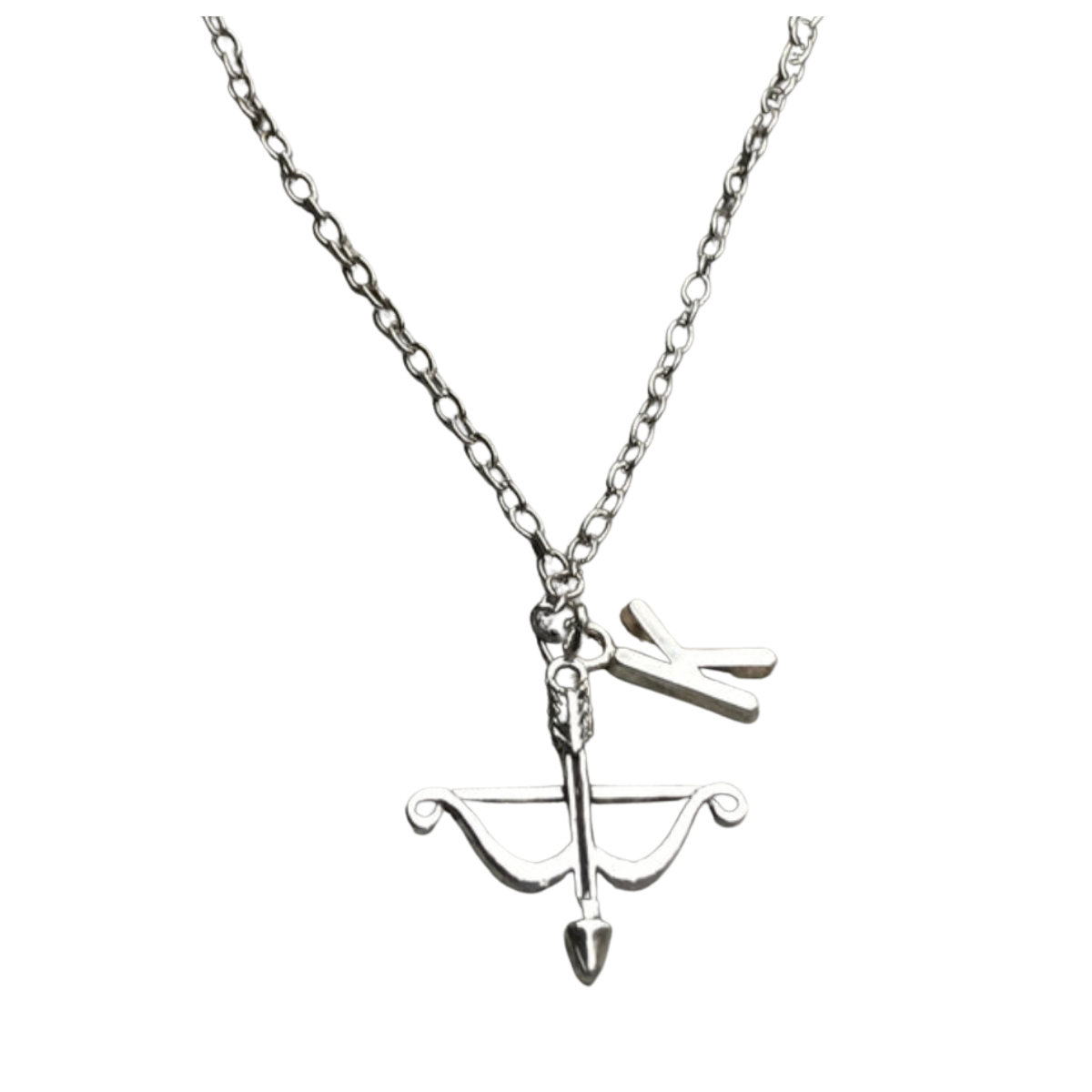 Personalized Archery Bow and Arrow Pendant