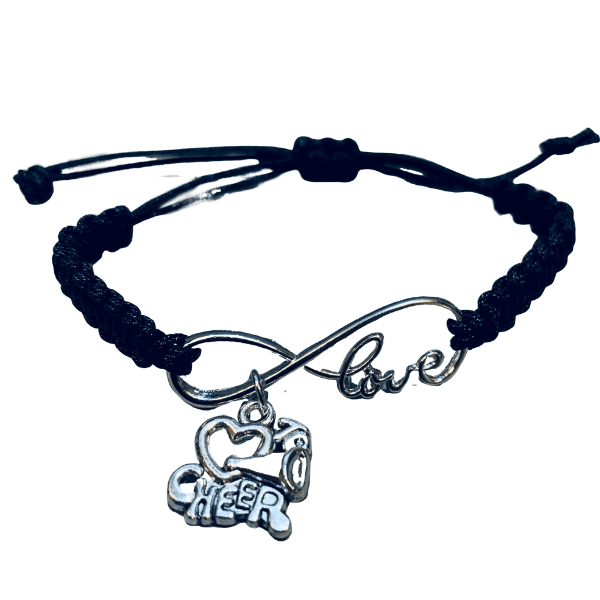 Cheer Rope Bracelet with Love to Cheer Charm