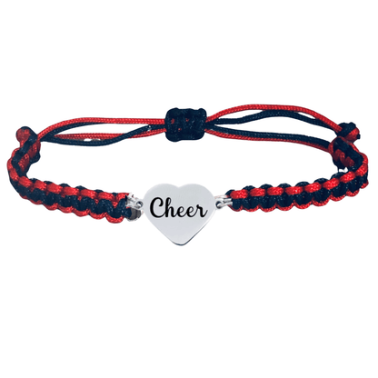 Cheer Multi Colored Rope Bracelet - Pick Colors
