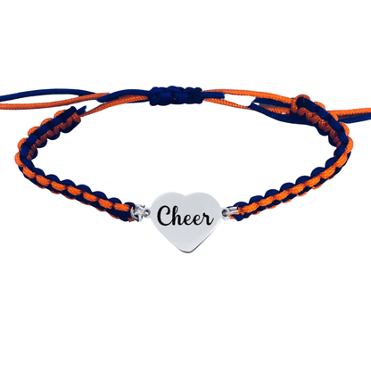 Cheer Multi Colored Rope Bracelet - Pick Colors