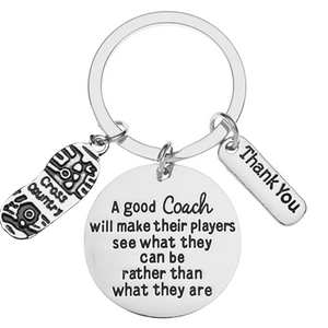 Cross Country Coach Keychain