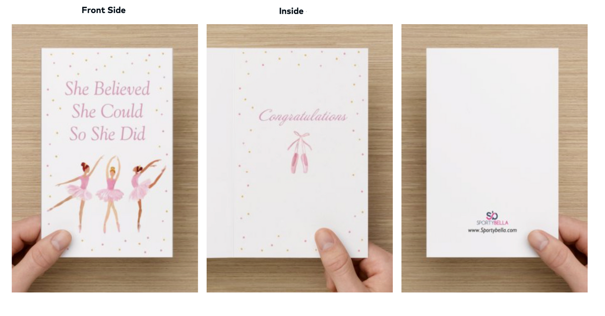 Dance Card - She Believed She Could So She Did - Sportybella