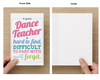 Dance Teacher Card - Sportybella