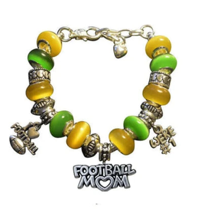 Football Mom Beaded Bracelet - Pick Colors