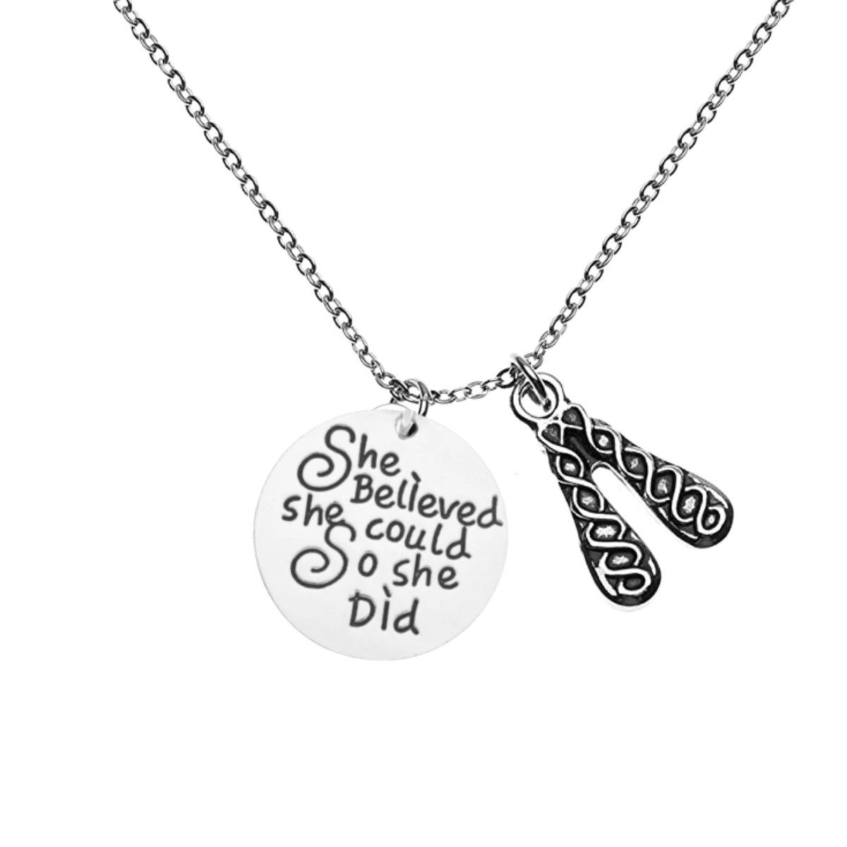 Irish Dance Necklace - She Did Believed She Could