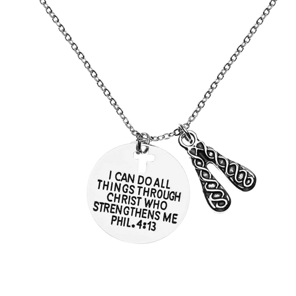 Irish Dance Necklace - I Can Do All Things Through Christ