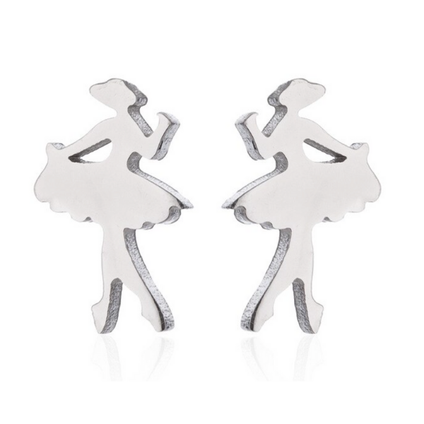 girls Dance Stud Earrings