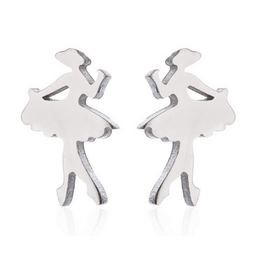 girls Dance Stud Earrings