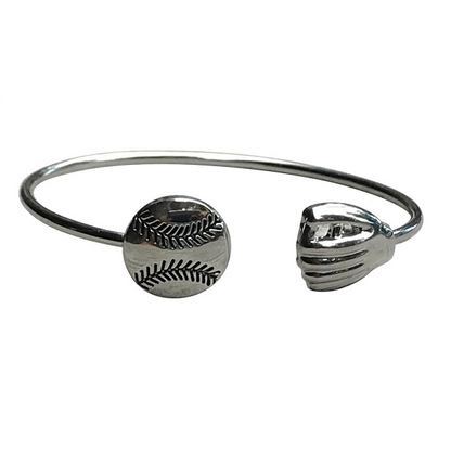 Softball Adjustable Cuff Bangle