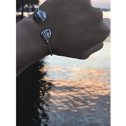 Softball Adjustable Cuff Bangle